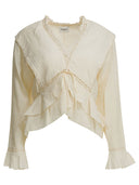 Marant étoile „Damienne“-Bluse aus Baumwolle und Leinen