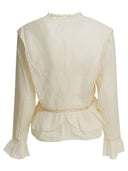 Marant étoile „Damienne“-Bluse aus Baumwolle und Leinen