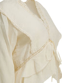Marant étoile „Damienne“-Bluse aus Baumwolle und Leinen