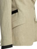 Max Mara Linen Double Breasted Blazer