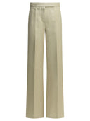 Pantalon ajusté en lin Max Mara