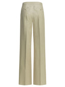 Pantalon ajusté en lin Max Mara