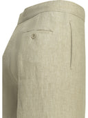 Pantalon ajusté en lin Max Mara