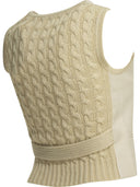 Max Mara Gilet en lin et maille