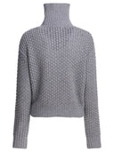 Max Mara Wool Blend Half Zip Sweater