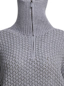 Max Mara Wool Blend Half Zip Sweater