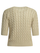 Max Mara Linen Cable Knit Sweater