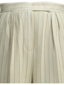 Max Mara - Pantalon ajusté à fines rayures