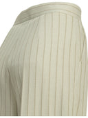 Max Mara - Pantalon ajusté à fines rayures