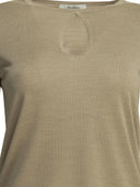 Max Mara Pure Silk Blend Round Neck Sweater