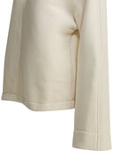 Max Mara Pure Hooded Sweatshirt With Tone On Tone Logo