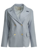 MaxMara S Blazer cruzado de lino