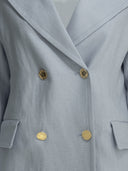 MaxMara S Blazer cruzado de lino