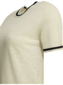 Max Mara S Linen Crew Neck Sweater