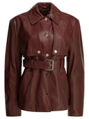 Max Mara Sportmax - Veste en cuir deux pièces