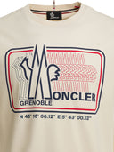 Moncler Grenoble Crew Neck T Shirt With Logo Print