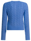 Polo Ralph Lauren Braided Crewneck Cardigan With Logo