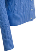 Polo Ralph Lauren Braided Crewneck Cardigan With Logo