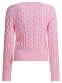 Polo Ralph Lauren Braided Crewneck Cardigan With Logo