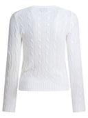 Polo Ralph Lauren Crew Neck Cable Knit Sweater With Logo