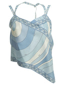 Haut asymétrique Pucci « Iride »