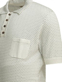 Rakkì Textured Knit Polo Shirt Buttons