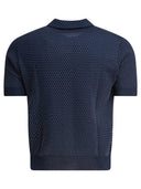 Rakkì Textured Knit Polo Shirt Buttons