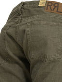 Rrl By Ralph Lauren "Olive" Straight Leg Jeans