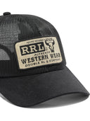 Casquette camionneur en maille et denim Rrl By Ralph Lauren
