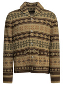 Rrl By Ralph Lauren Woven Knit Cardigan