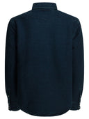 Rrl By Ralph Lauren Indigo Suede Western Shirt