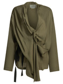 Chemise drapée en viscose Sa Su Phi