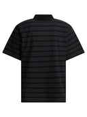 Sacai Striped Buttonless Polo Shirt