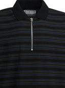 Sacai Striped Buttonless Polo Shirt