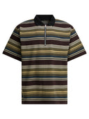 Sacai Striped Buttonless Polo Shirt