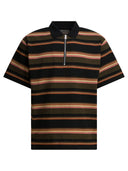 Sacai Striped Buttonless Polo Shirt