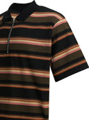 Sacai Striped Buttonless Polo Shirt