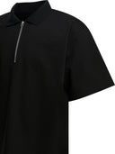 Sacai Short Sleeved Polo Shirt With Zipper