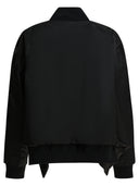 Sacai bomberjakke med glidelås i nylon