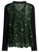 Sacai Cardigan With Floral Print
