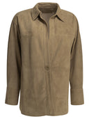 Veste en cuir suédé Salvatore Santoro
