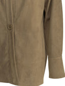 Veste en cuir suédé Salvatore Santoro