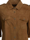 Salvatore Santoro Casual Suede Shirt