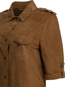 Salvatore Santoro Casual Suede Shirt