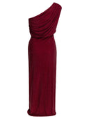 Robe mi-longue drapée Self Portrait avec strass