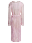 Self Portrait Pleated Georgette Midi Dress