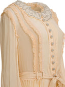 Self Portrait Pleated Georgette Dress