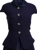 Self Portrait Taffeta Boucle Midi Dress
