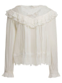 Self Portrait Georgette Lace Blouse