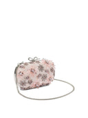 Zelfportret satijnen bloemen clutch bag